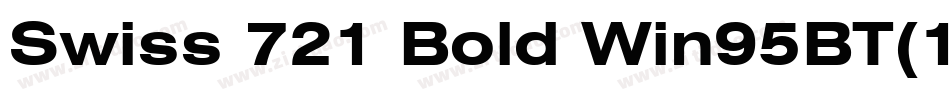 Swiss 721 Bold Win95BT(1)字体转换